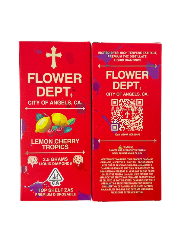 Flower Dept Lemon Cherry Tropics Disposable