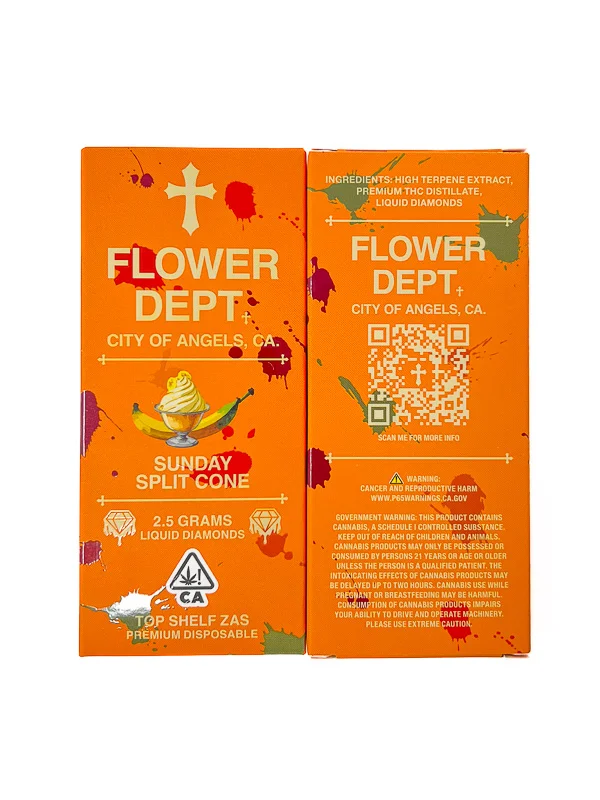 Flower Dept Sunday Split Cone Disposable