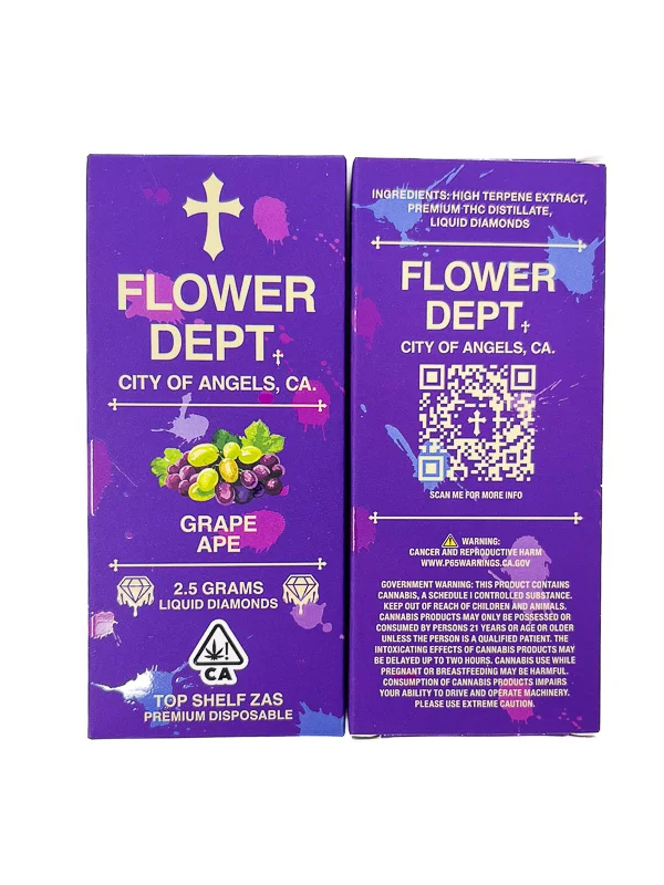 Flower Dept Grape Ape Disposable